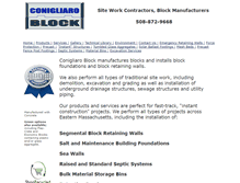 Tablet Screenshot of conigliaroblock.com